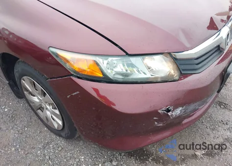 2012 Honda Civic Lx из США, поврежденный, VIN 19XFB2F58CE099472